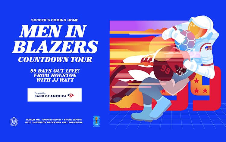 Soccer's Coming Home: 99 Days Out LIVE from Houston with J.J. Watt